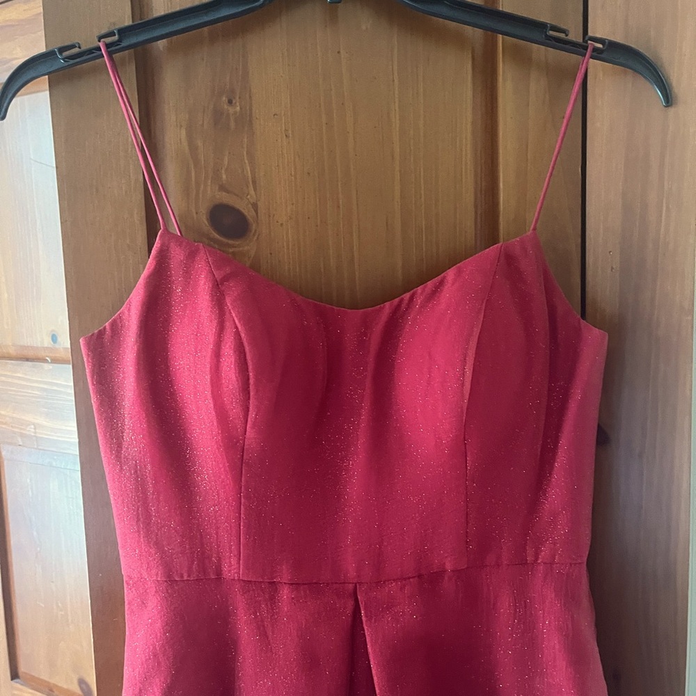 Red A-Line dress